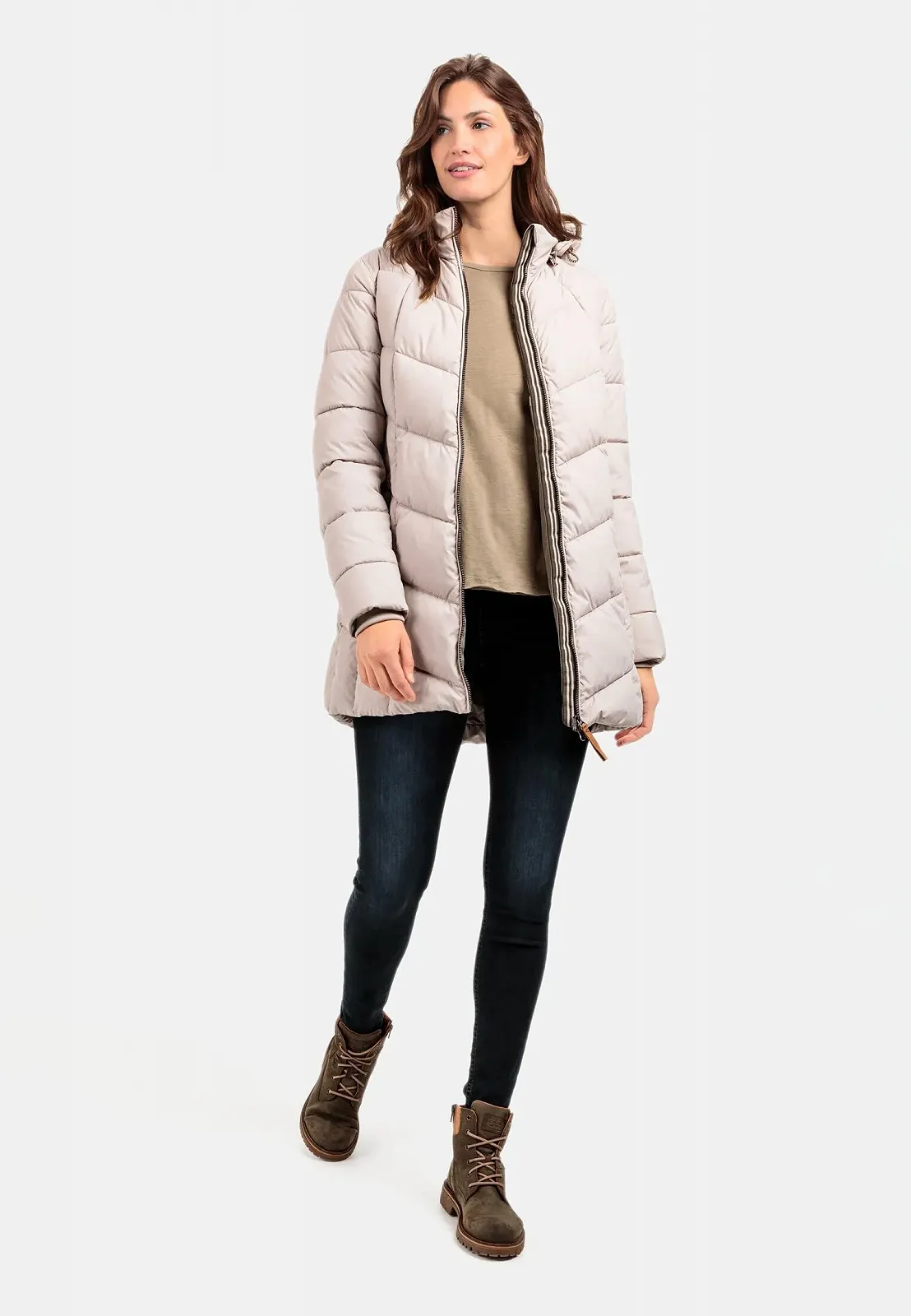 Пальто camel active Стёганое из переработанного полиэстера, фото №5