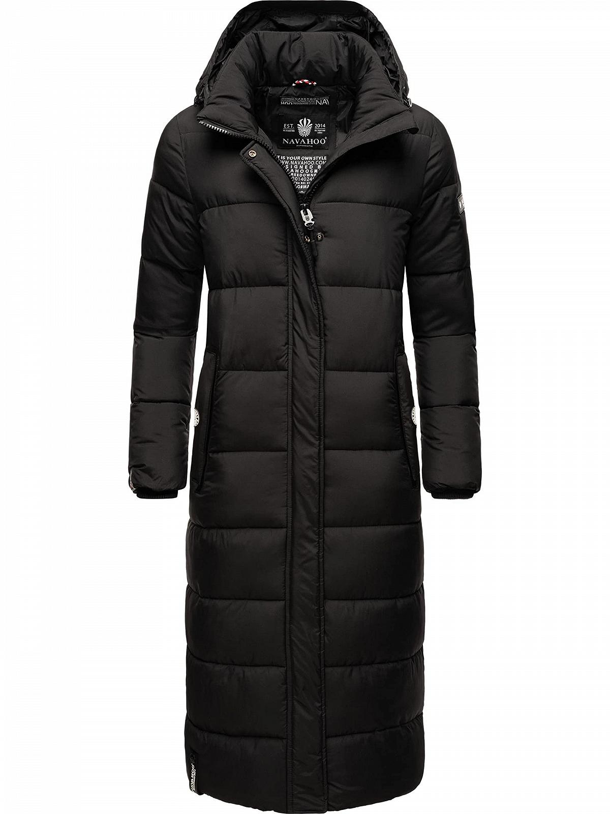 Пальто Navahoo Isalie Зимове Жіноче Тепле стьобане Довге зі знімним капюшоном, фото №1