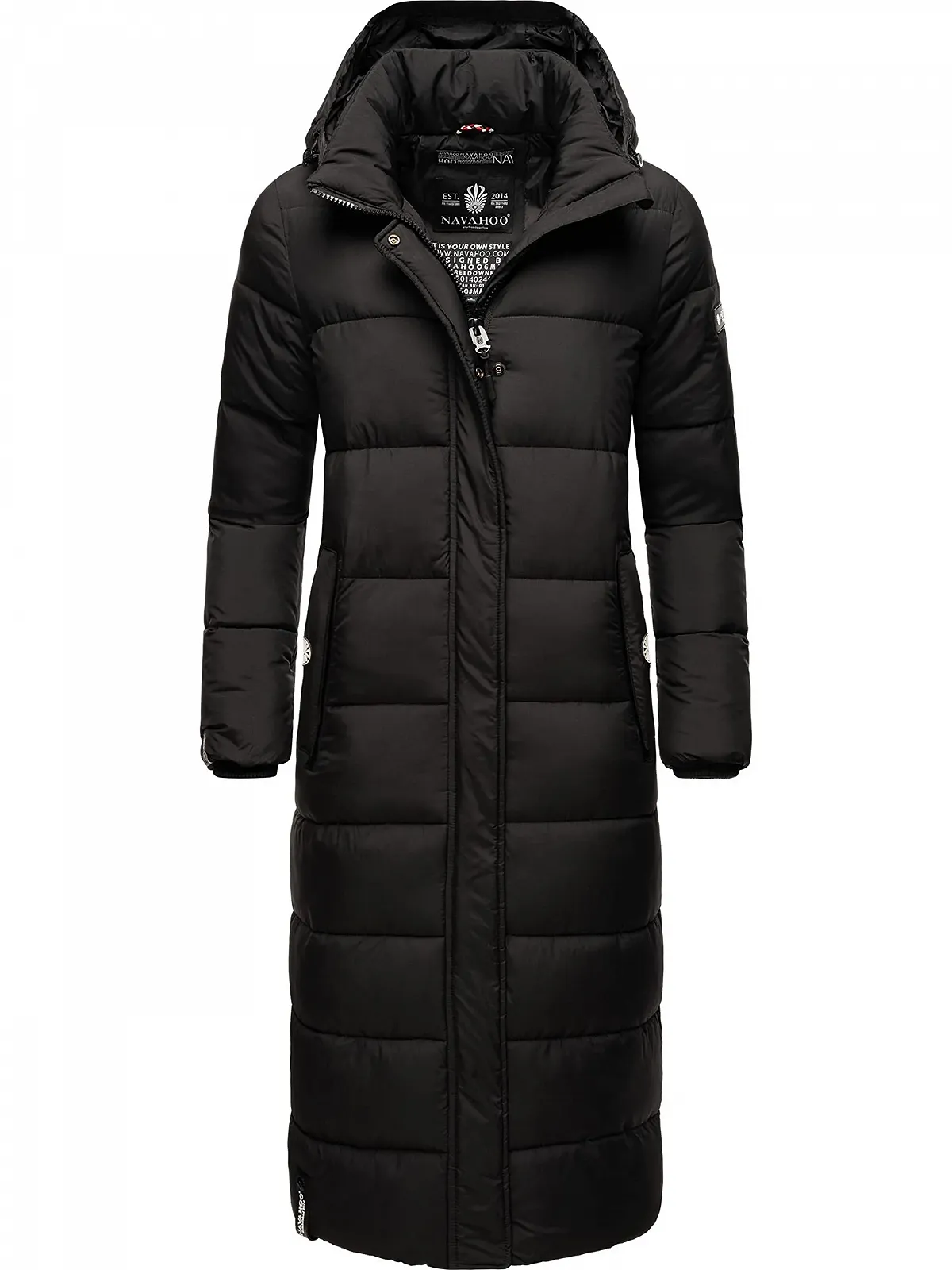 Пальто Navahoo Isalie Зимове Жіноче Тепле стьобане Довге зі знімним капюшоном, фото №1