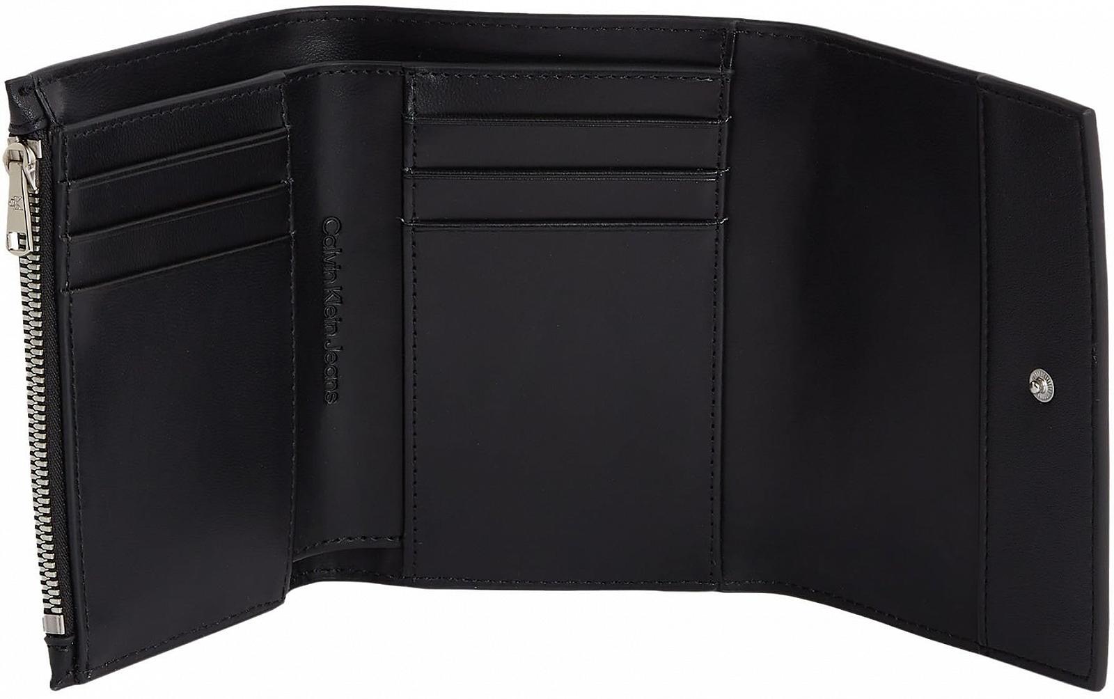 Кошелек Calvin Klein Sculpted Medium Trifold Foldable Черный One Size Черный (Black), фото №3