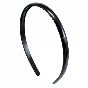 Обруч для волос 1 см Черный - Фото 1