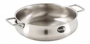 Купить Низкая кастрюля Barazzoni Tummy с 2 ручками нержавеющая сталь 18/10 тройное дно 26 см - Фото 1 Низкая кастрюля Barazzoni Tummy с 2 ручками нержавеющая сталь 18/10 тройное дно 26 см - Фото 1