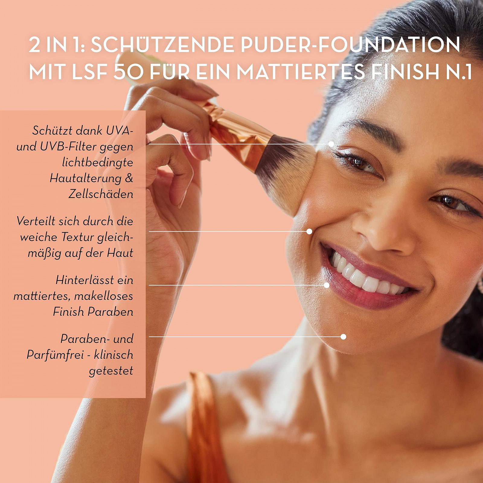 Сонцезахисна пудра JEAN D'ARCEL SOLAIRE poudre protection solaire no.1 Matte SPF 50 9.5 г, фото №2