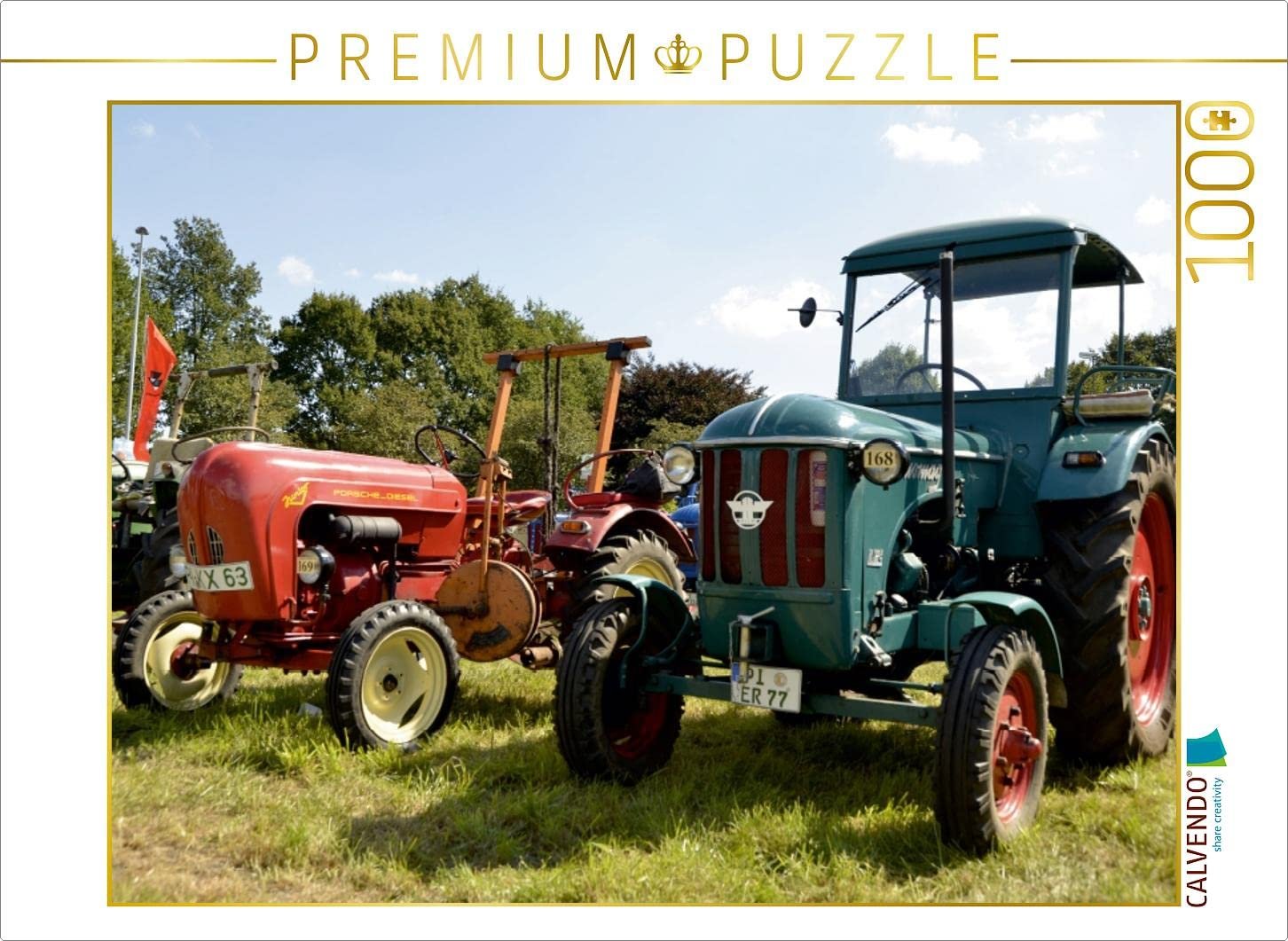 Пазл CALVENDO Vintage Tractors 1000 элементов 64 x 48 см, фото №1 Пазл CALVENDO Vintage Tractors 1000 элементов 64 x 48 см, фото №1