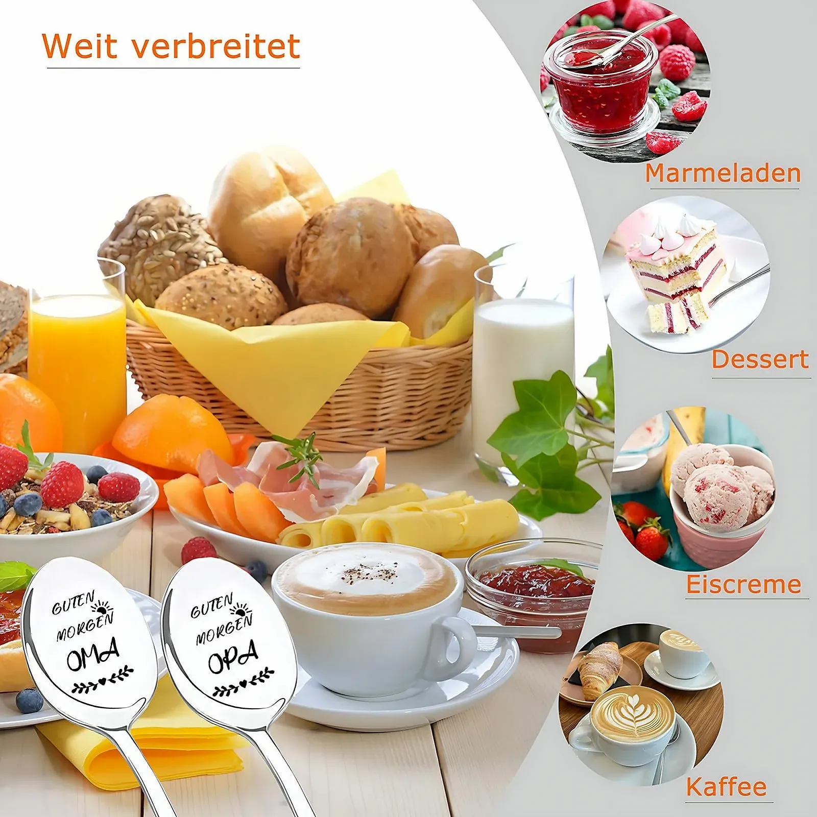 Ложка Кавова  Grandma and Grandpa  2 шт., фото №3