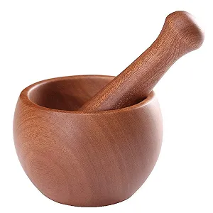 Ступка і товкачик Набір з натурального дерева - Фото 1