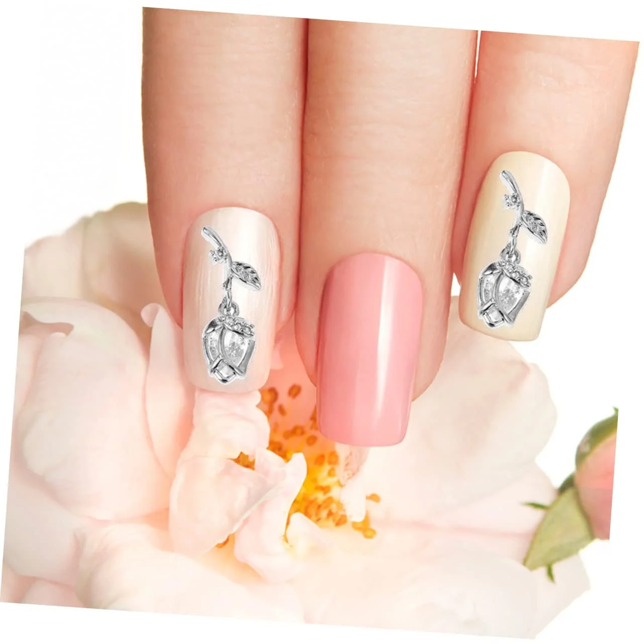 Наклейки для ногтей PRETYZOOM 2 шт. Розы для маникюра, креативные наклейки для ногтей, простые в использовании, для самостоятельного изготовления, фото №3 Наклейки для ногтей PRETYZOOM 2 шт. Розы для маникюра, креативные наклейки для ногтей, простые в использовании, для самостоятельного изготовления, фото №3