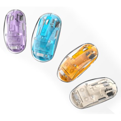 Мышка XO M12 Wireless Transparent/Pink (M12 Purple), фото №2 Мышка XO M12 Wireless Transparent/Pink (M12 Purple), фото №2