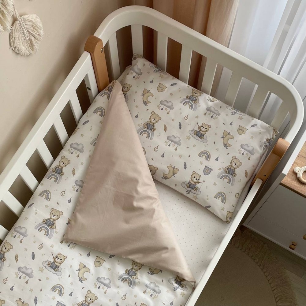 Дитяча постільна білизна в ліжечко бебі boy синій, фото №2