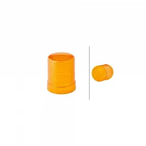 Скляний плафон, проблисковий маячок HELLA 9EL 856 418-001 для AUDI DAF MAN SCANIA VW - Фото 1