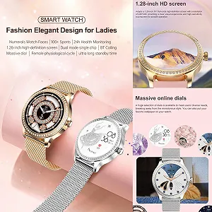 Женские Смартчасы с Функцией Телефона AMOLED 1.28 дюйма synthetic.ua - Фото 1