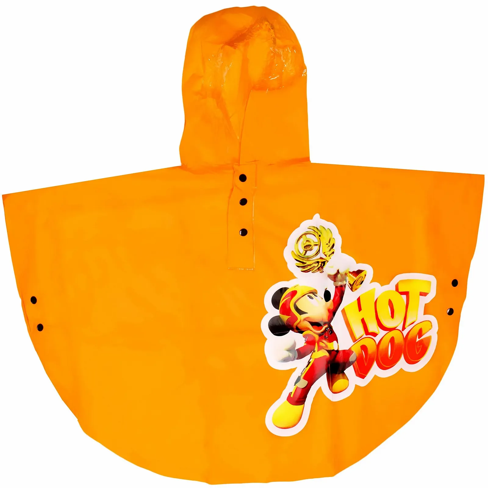 Дитячий пончо Mickey Mouse & Car блакитний/помаранчевий, фото №8