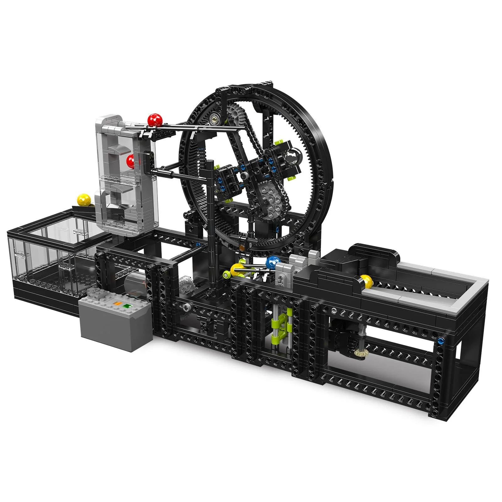 Конструктор Mould King 26015 Большой транспортер шариков, моторизированный планетарный лифт, 1009 деталей, фото №3