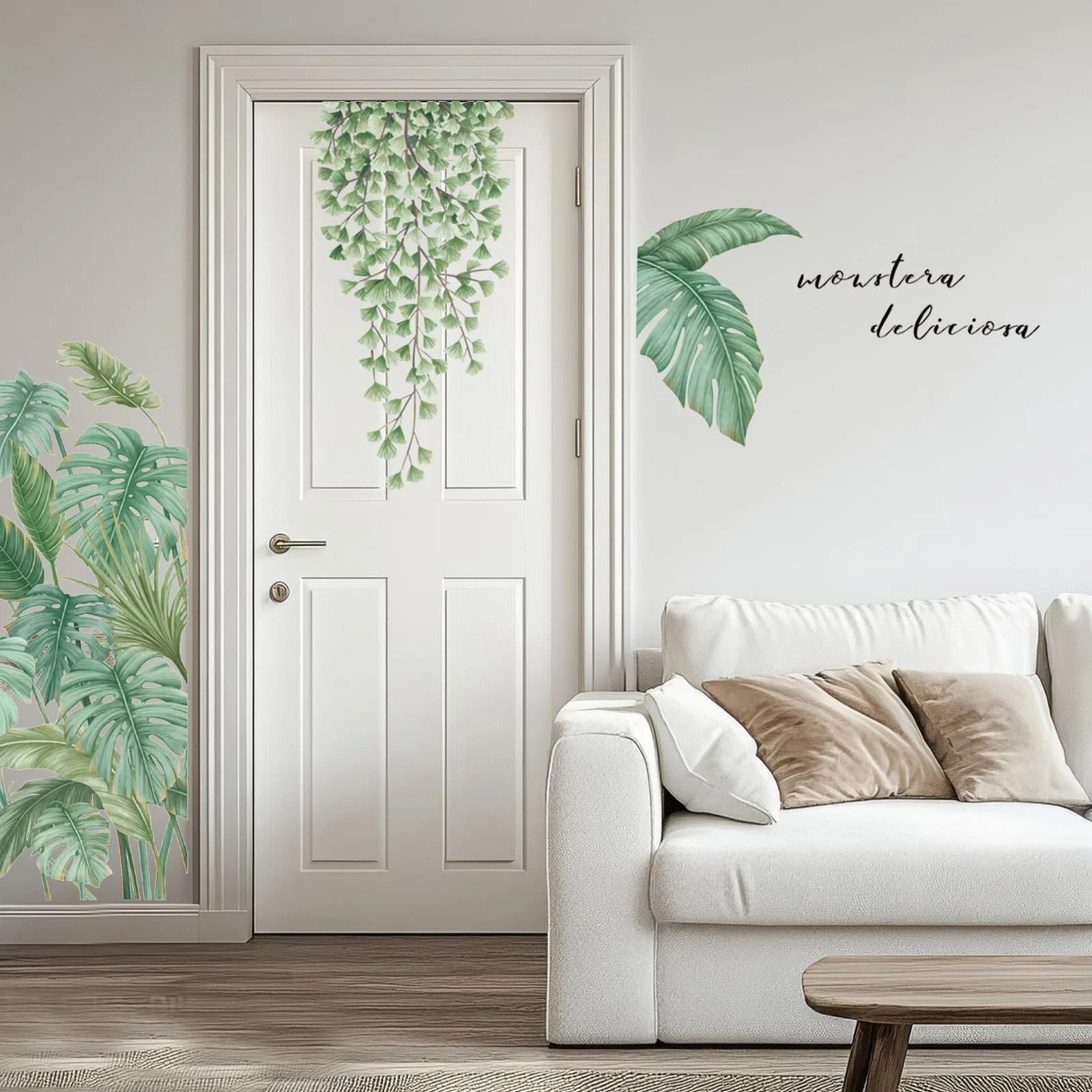 Наклейка на стіну Тропічне листя зелена, фото №5