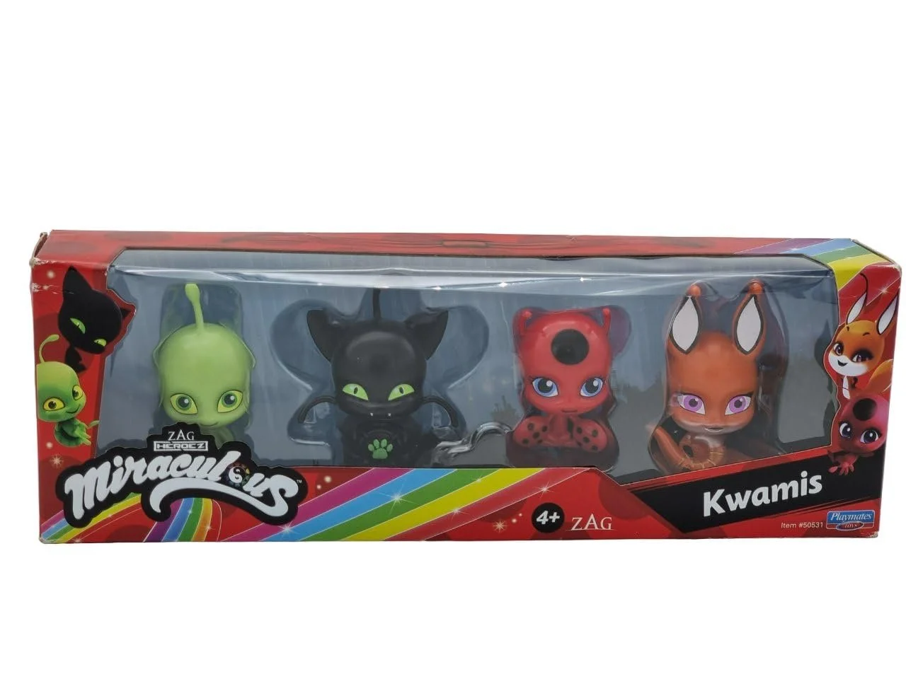Фігурки BANDAI Miraculous Ladybug and Cat Noir Kwami Surprise 4 Pack, фото №1