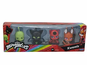 Фігурки BANDAI Miraculous Ladybug and Cat Noir Kwami Surprise 4 Pack - Фото 1