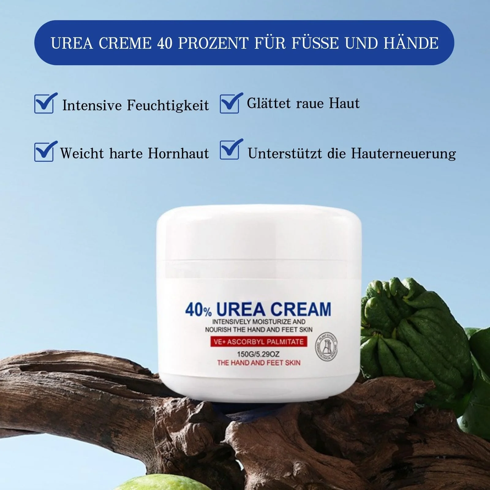 Крем для ног и рук Urea 40% против мозолей 40% мочевины, фото №2