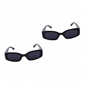 Солнцезащитные очки Квадратные Черный, набор 2 шт. - Фото 1