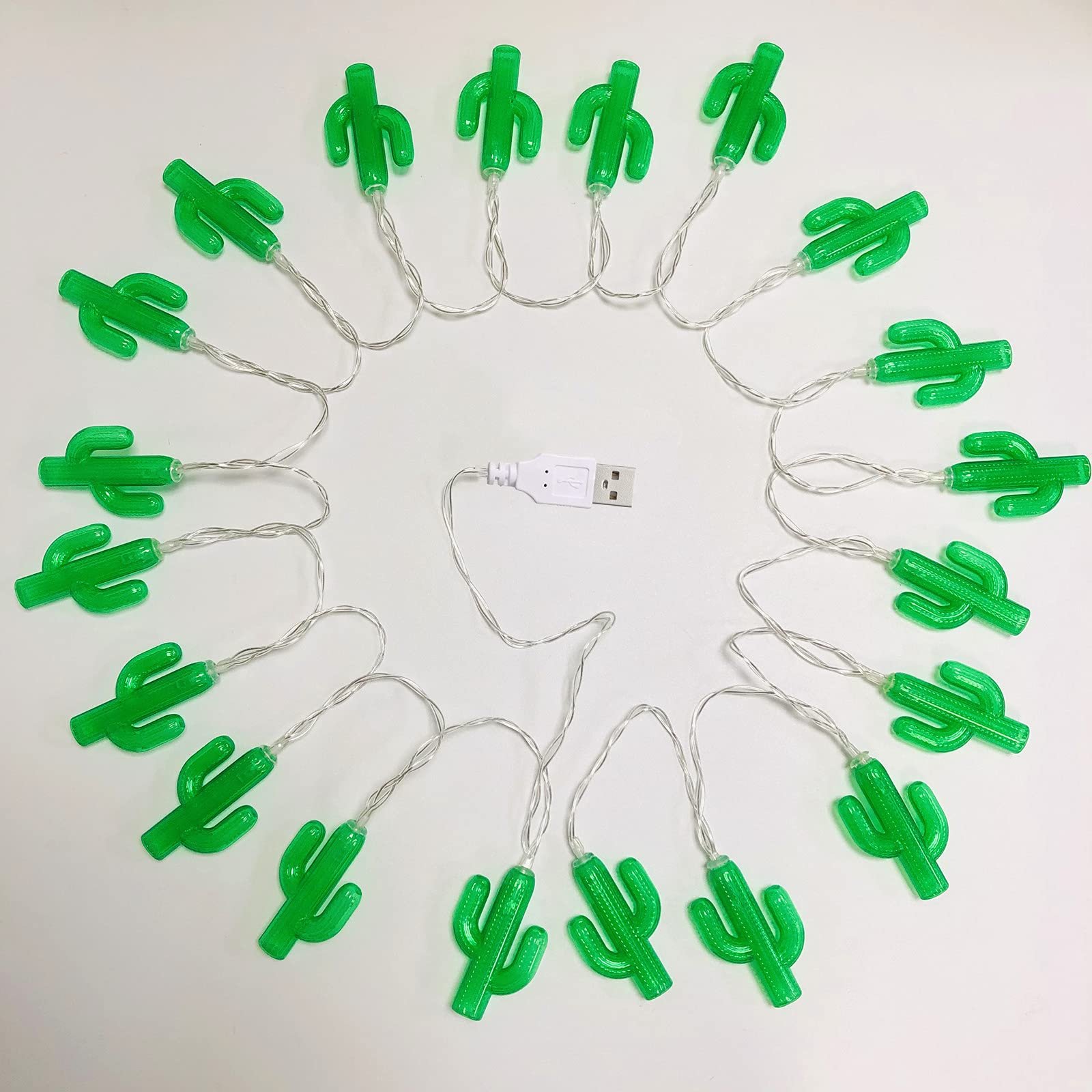 Гирлянда Riaxuebiy Кактус 20 LED USB питание, фото №3