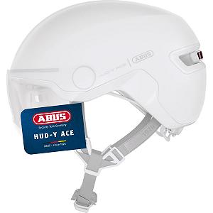 Шолом ABUS City HUD-Y ACE з козирком та магнітною світлодіодною задньою підсвіткою, що перезаряджається - Фото 1
