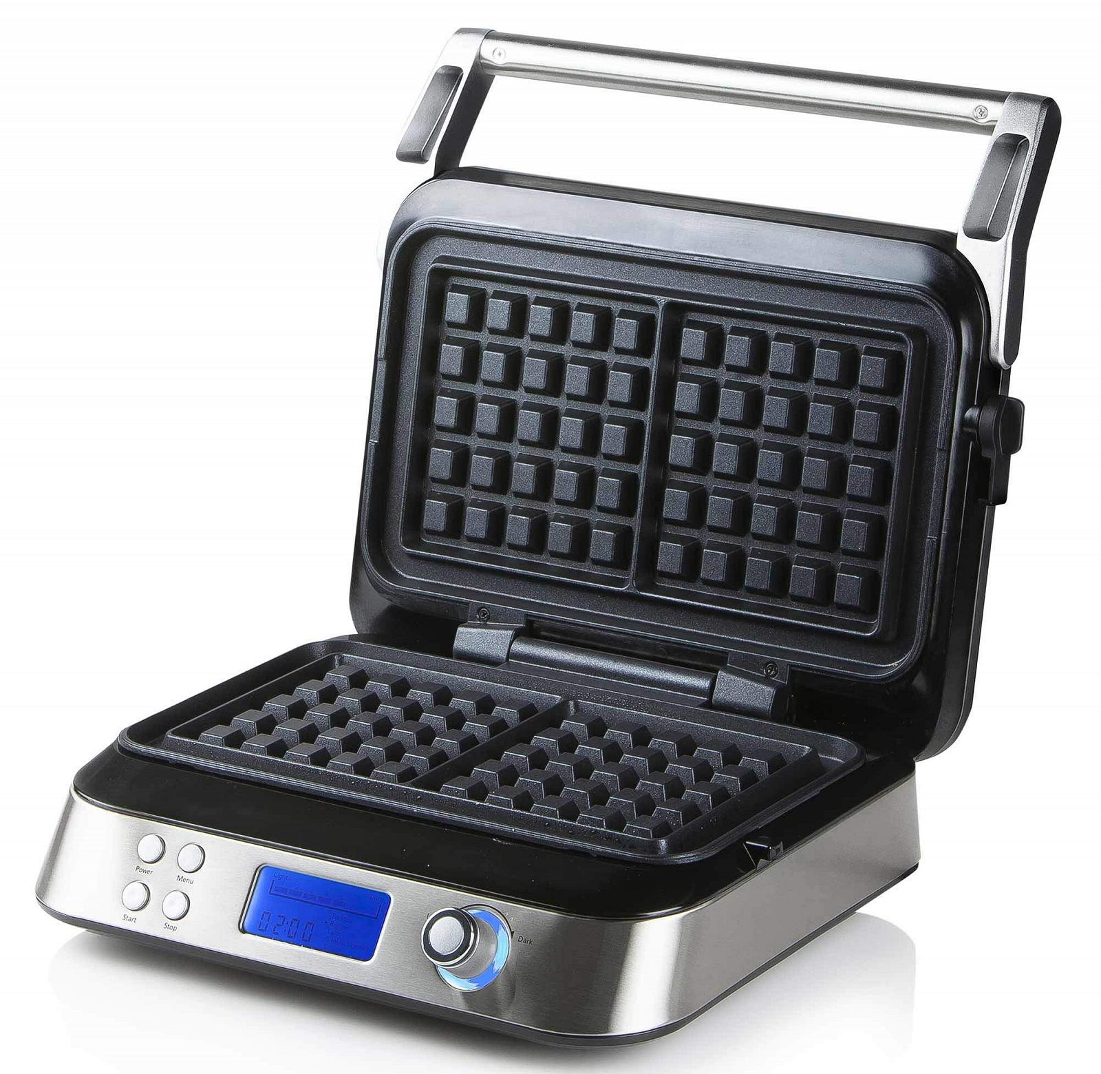 Вафельница DOMO Waffle Genius DO9219W для квадратных вафель 5x5, 1600 Вт, нержавеющая сталь, фото №6