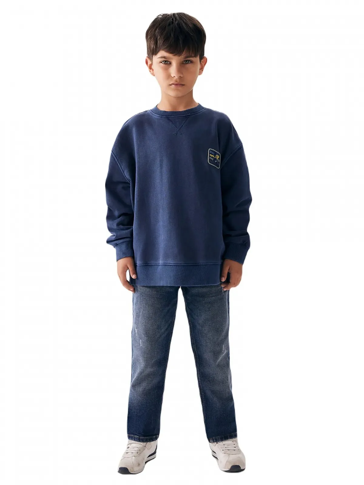 Толстовка LTB Tayege Стандартний Повсякденний Пуловер Довгий рукав Круглий виріз Синій - Розмір 152 см, фото №1