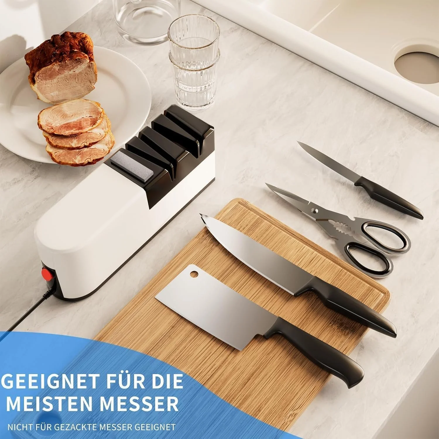 Електрична Точило для ножів FU7 5-в-1 алмазна, фото №5