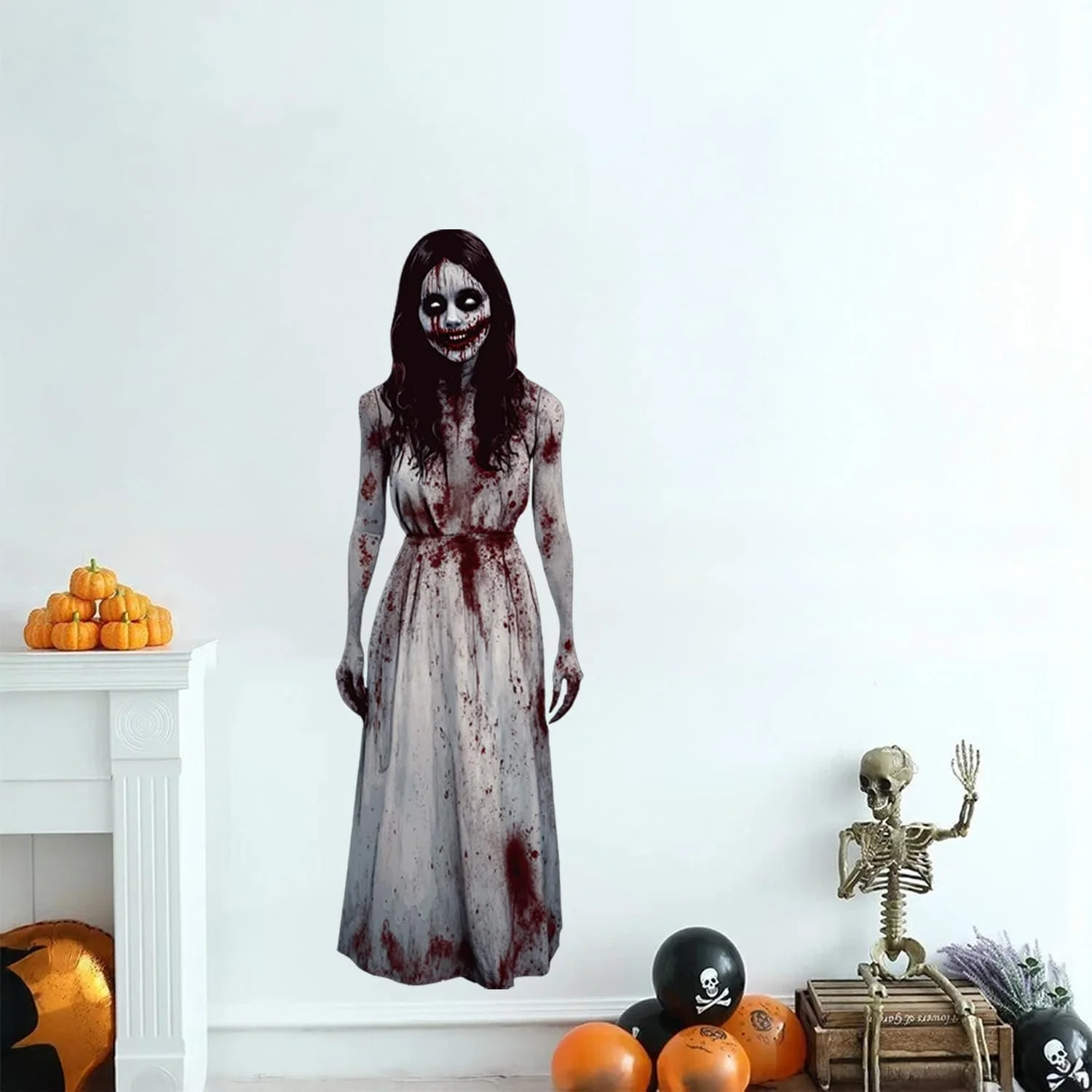 Наклейка на стіну HPNIUB Ghost Woman 35 x 100 см, фото №4