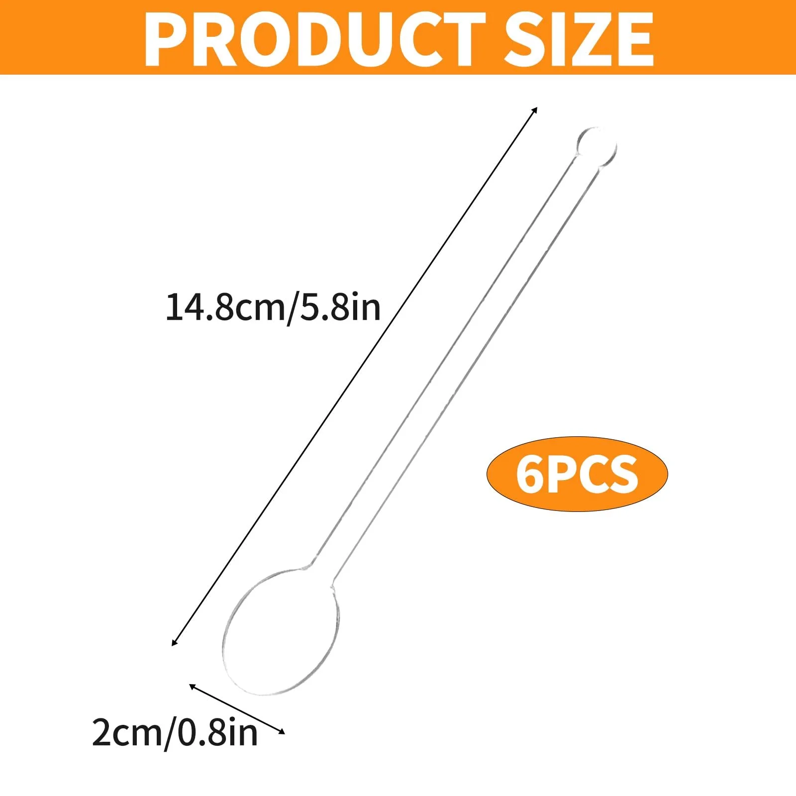 Набір скляних ложок 6 шт, фото №2