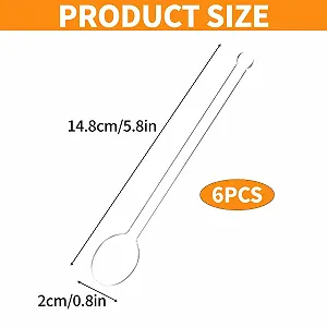 Набір скляних ложок 6 шт synthetic.ua - Фото 1