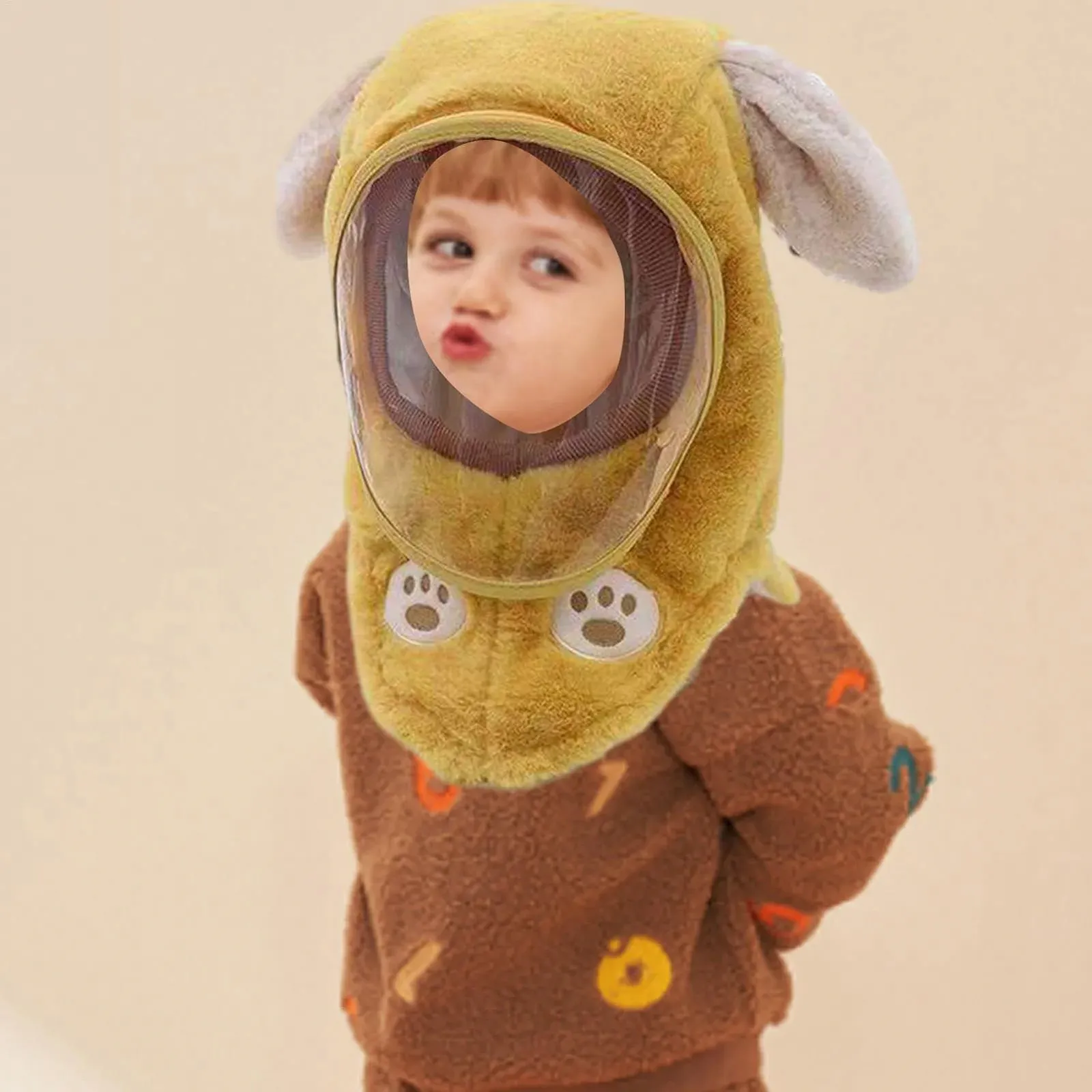 Дитяча зимова термофлісова шапка, фото №2