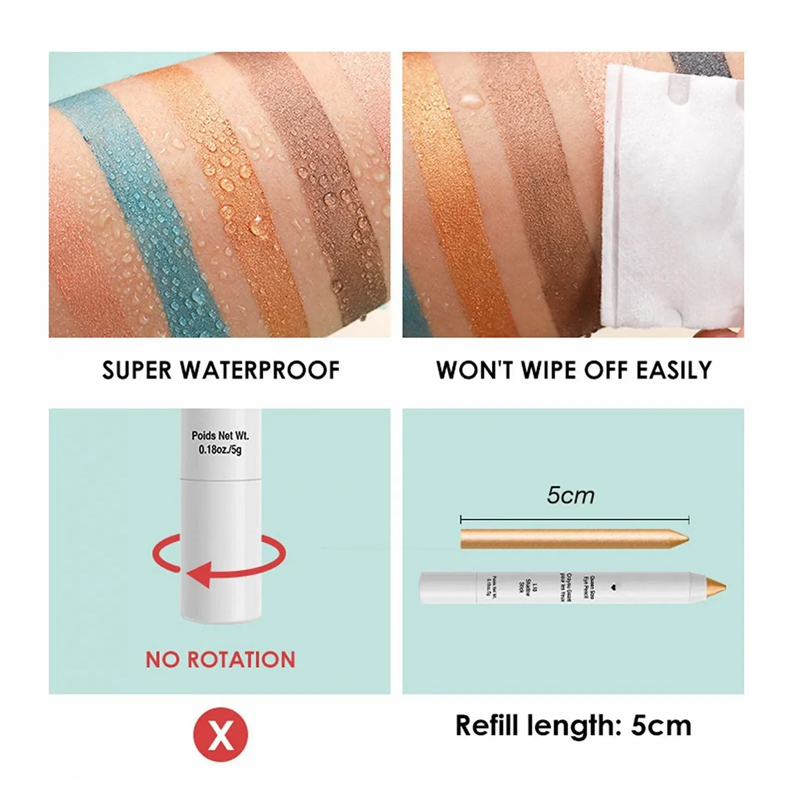 Карандаш для Глаз 10 Цветов, с Точилкой, Стойкий, Не Размазывается, Легко Наносится, фото №4 Карандаш для Глаз 10 Цветов, с Точилкой, Стойкий, Не Размазывается, Легко Наносится, фото №4