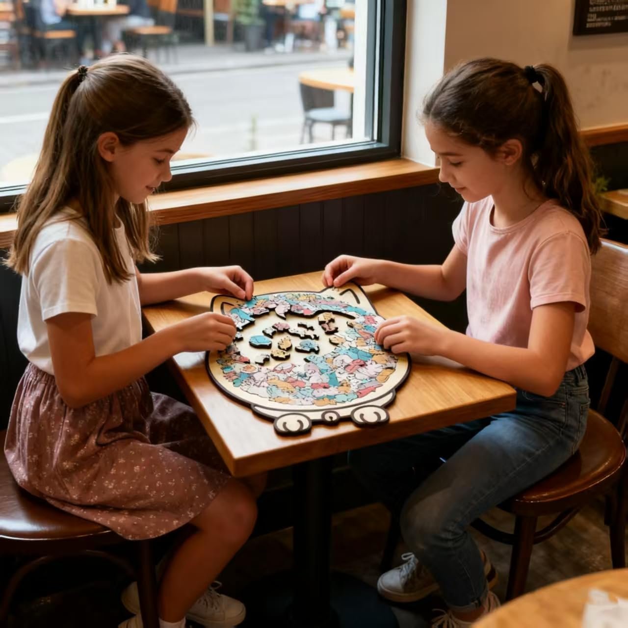 Деревянные пазлы Morandi Кот 135 деталей, с фигурной рамкой, фото №2 Деревянные пазлы Morandi Кот 135 деталей, с фигурной рамкой, фото №2