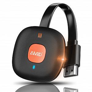 HDMI донгл AT-Mizhi Wireless 4K HDR, приймач бездротового дисплея, підтримка Miracast / DLNA / Airplay для Android / iOS / Windows / Mac OS / монітор / проєктор - Фото 1