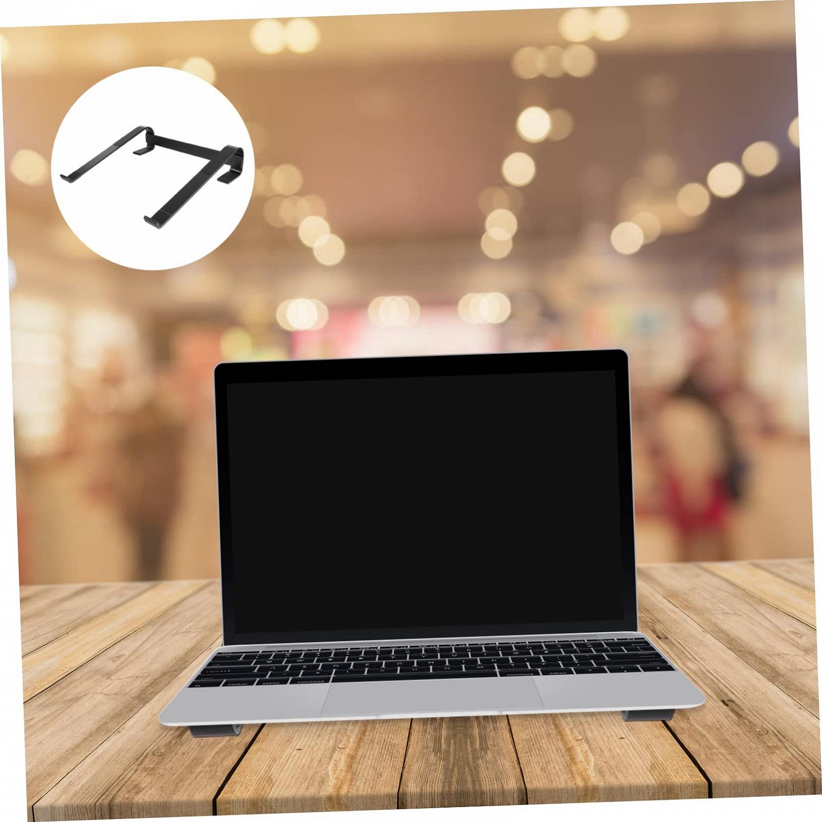 Підставка для ноутбука алюмінієва ергономічна з регулюванням висоти для ноутбуків покращує поставу та зменшує напруження зап'ястя, фото №6