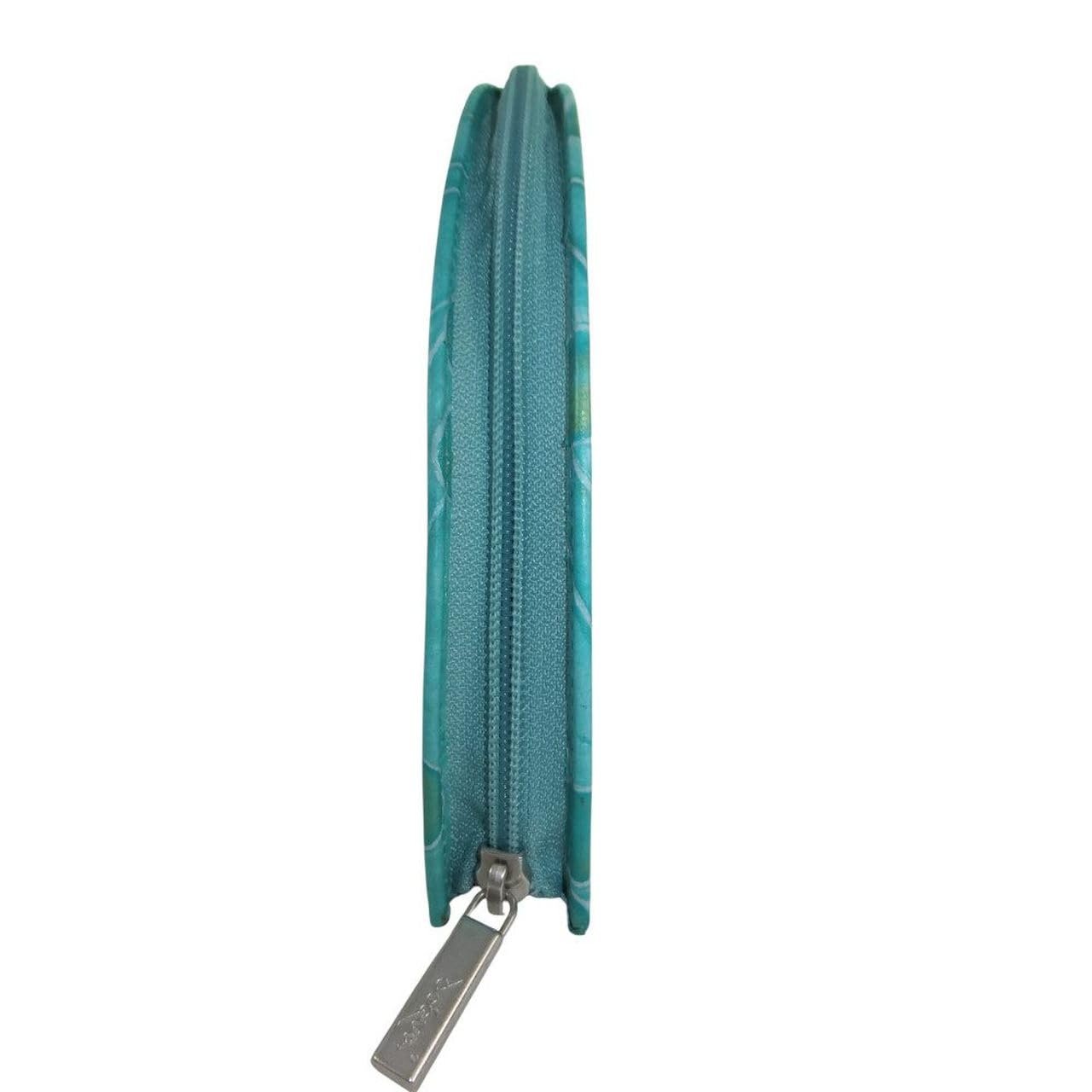 Гаманець Шкіряний déqua G2 Unique Квітковий Turquoise, фото №3