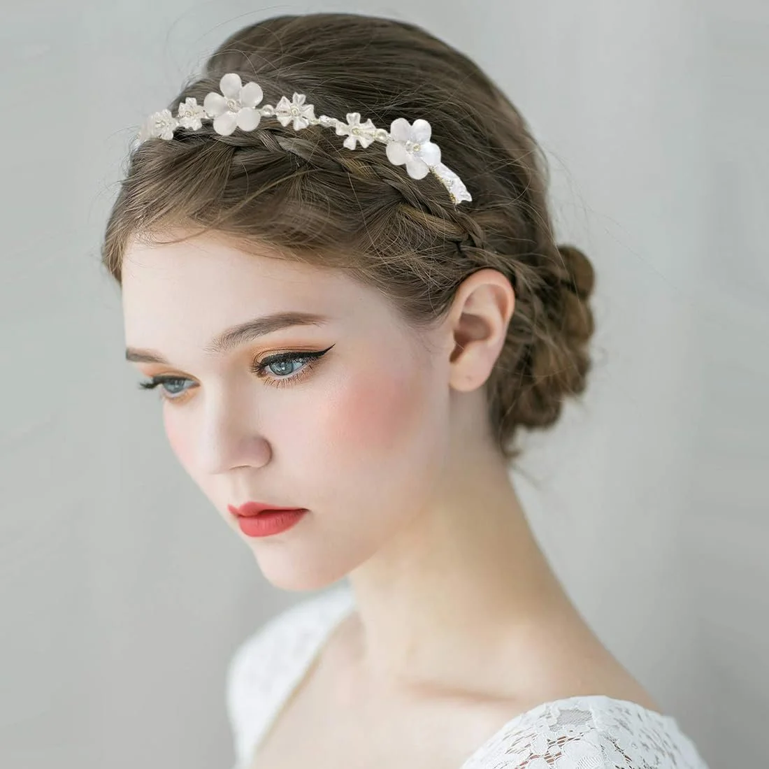 Набір з 2 жіночих аксесуарів для волосся з квітами, фото №4 Набір з 2 жіночих аксесуарів для волосся з квітами, фото №4