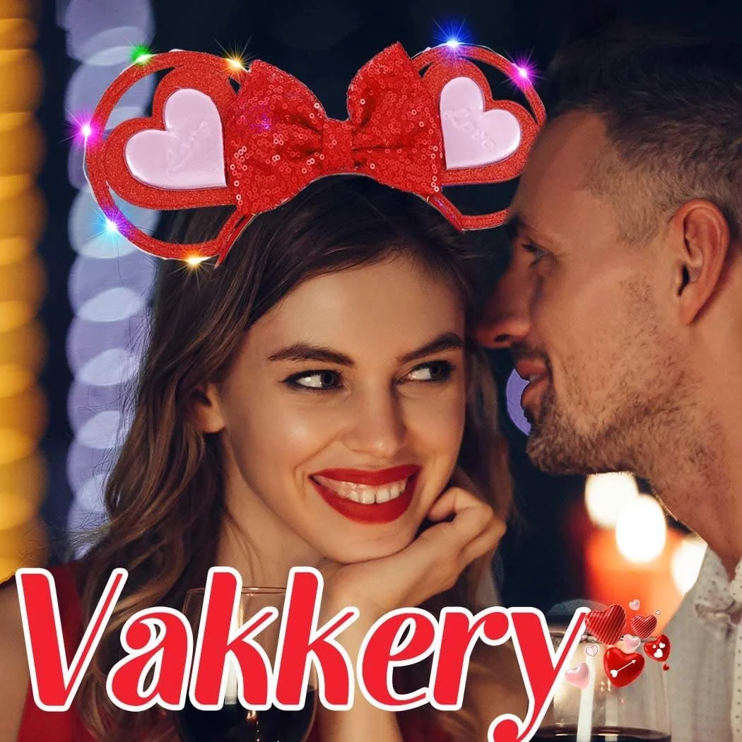 Обруч для волос со светодиодами Сердце, фото №5