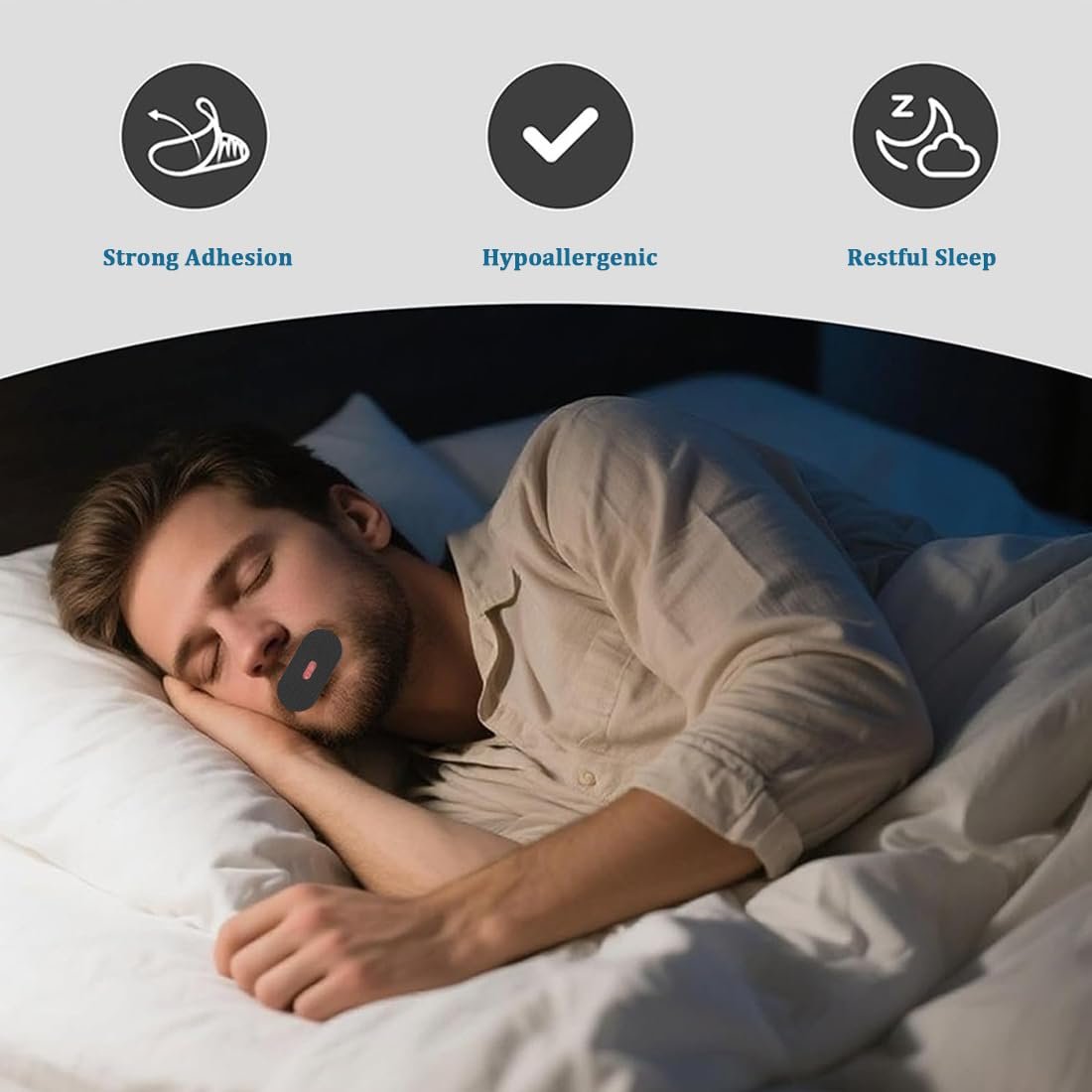 Пластирі для рота для сну Pack of 30 Snoring Stoppers, фото №6