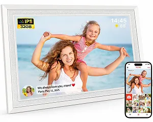 Цифровая фоторамка Frameo 10.1 дюймов HD 1280 x 800 IPS Touchscreen WiFi 32 ГБ Автоповорот - Фото 1