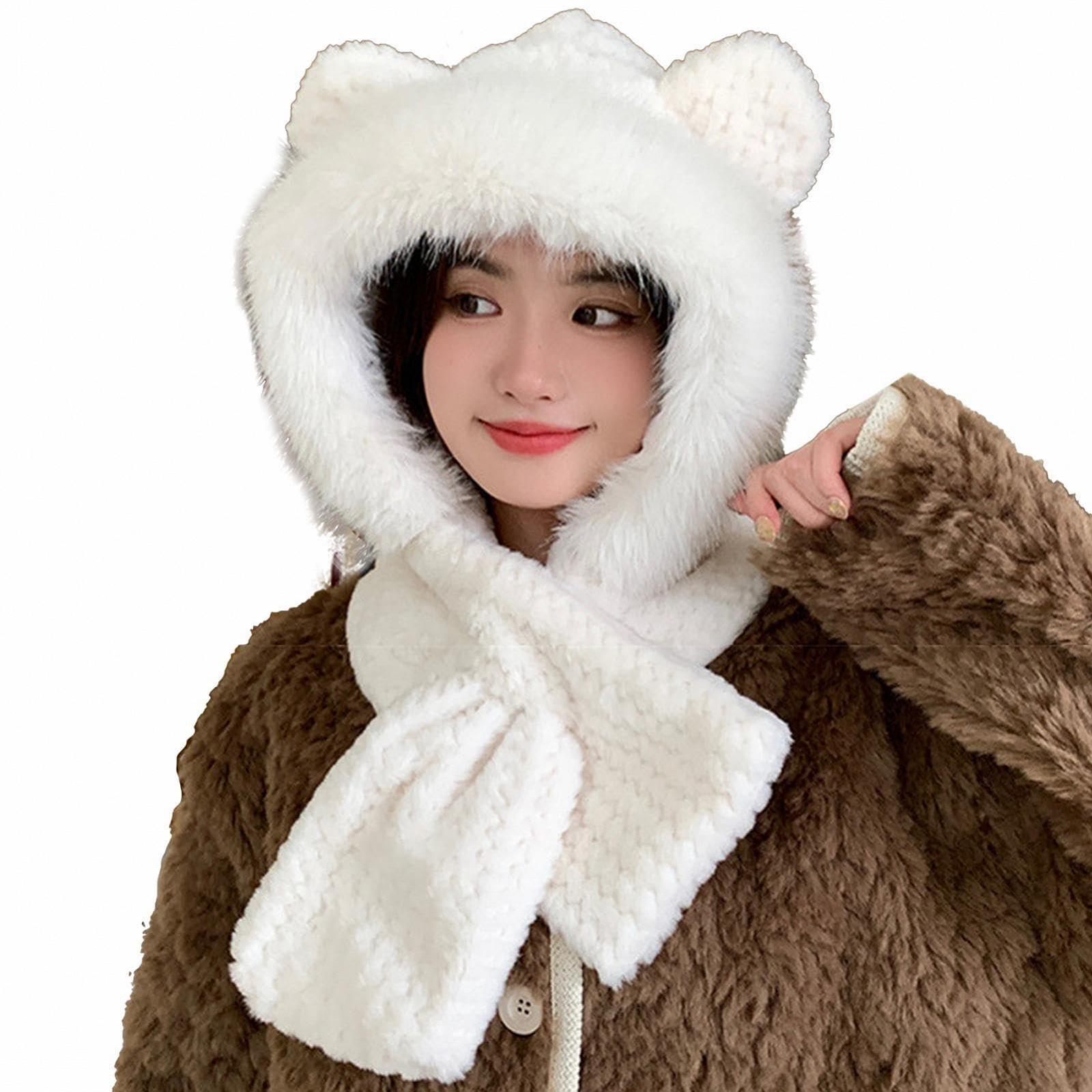 Шапка-ушанка Кролик Mbiyhgta Зимняя, фото №8