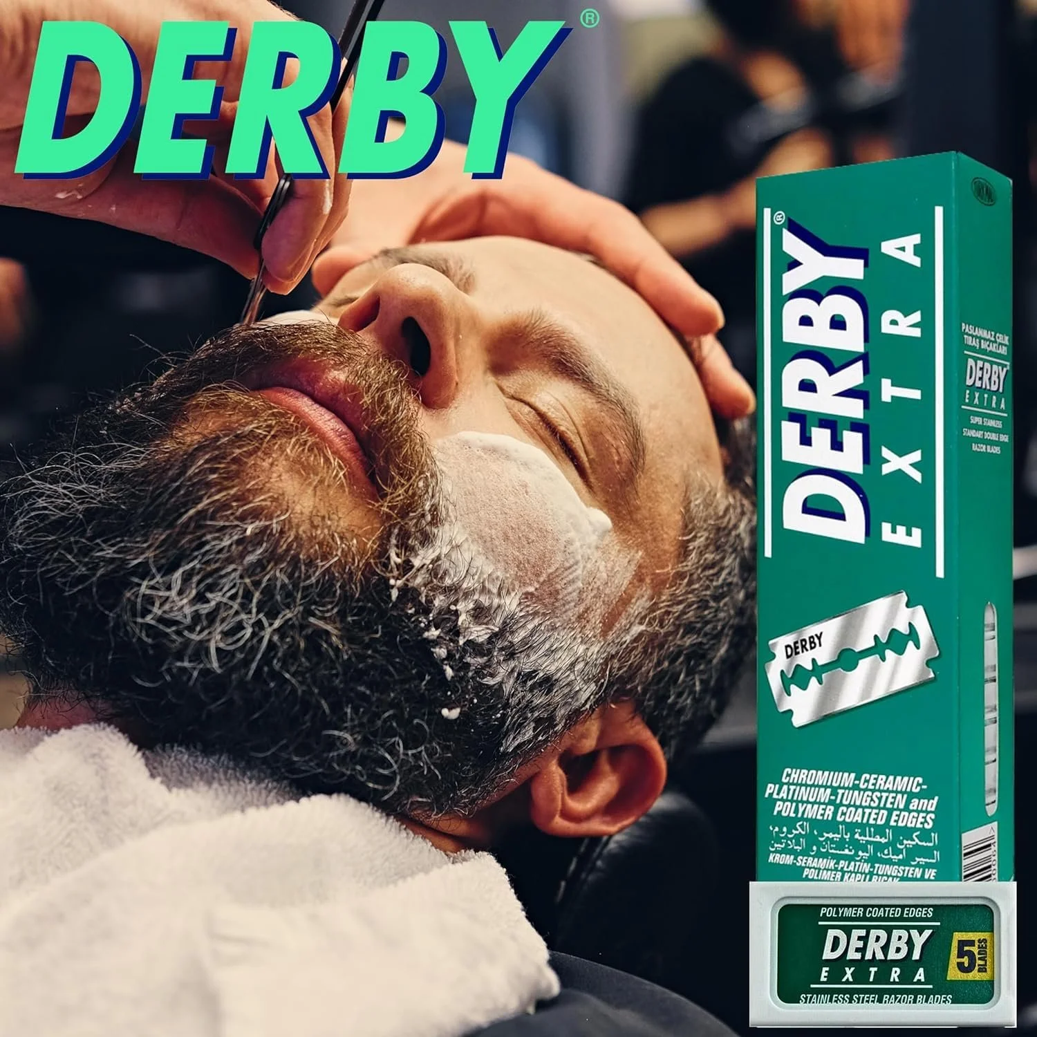 Лезвия для бритвы Derby Extra 5 шт., фото №5