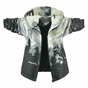 Куртка-вітровка з принтом для хлопчиків Generisch - Фото 1