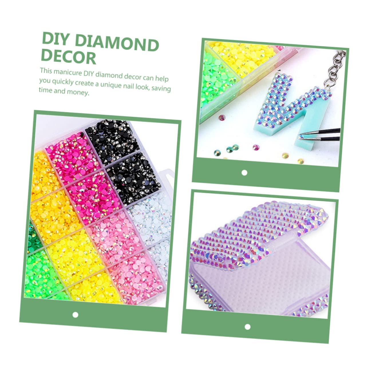 Стрази для нігтів Healeved Желейні смоляні діаманти Прозорі Аксесуари для манікюру, фото №6