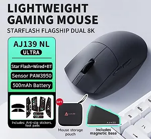 Купити Миша AJAZZ AJ139P NL V3 Ultra PAW3950 42000DPI Black + кейс - Фото 1 Миша AJAZZ AJ139P NL V3 Ultra PAW3950 42000DPI Black + кейс - Фото 1