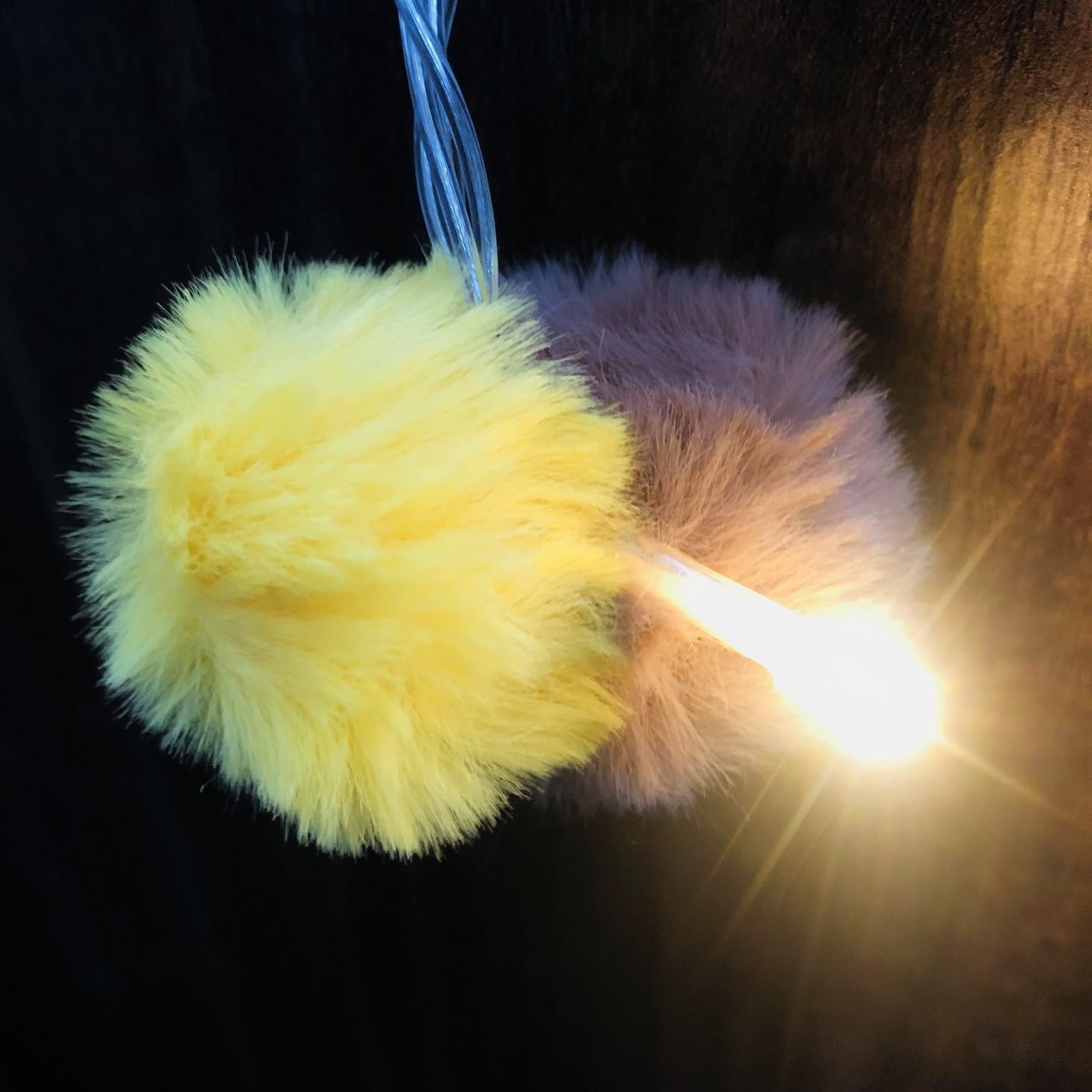 Гірлянда Дитяча Лев Pom Pom 1,65 м/10 LED Коричневий + Жовтий, фото №7