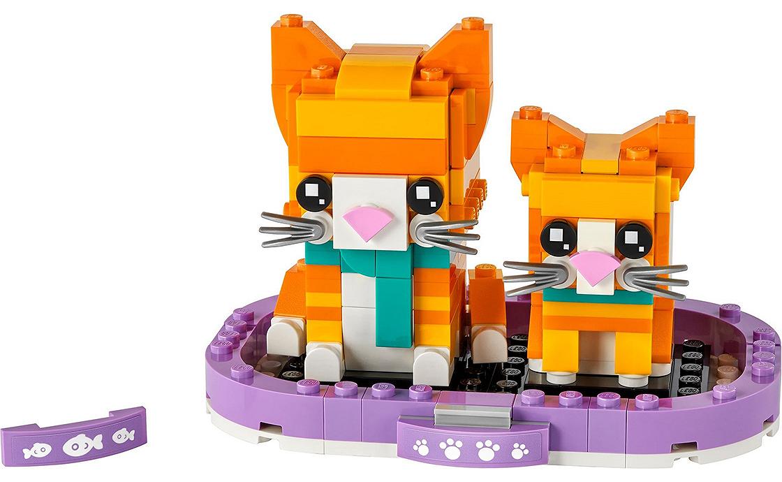 Детский конструктор LEGO Brick Headz Рыжий кот (40480), фото №2