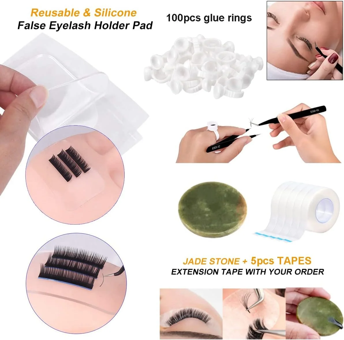 Набір для нарощування вій / Навчальний / 21 шт, фото №7