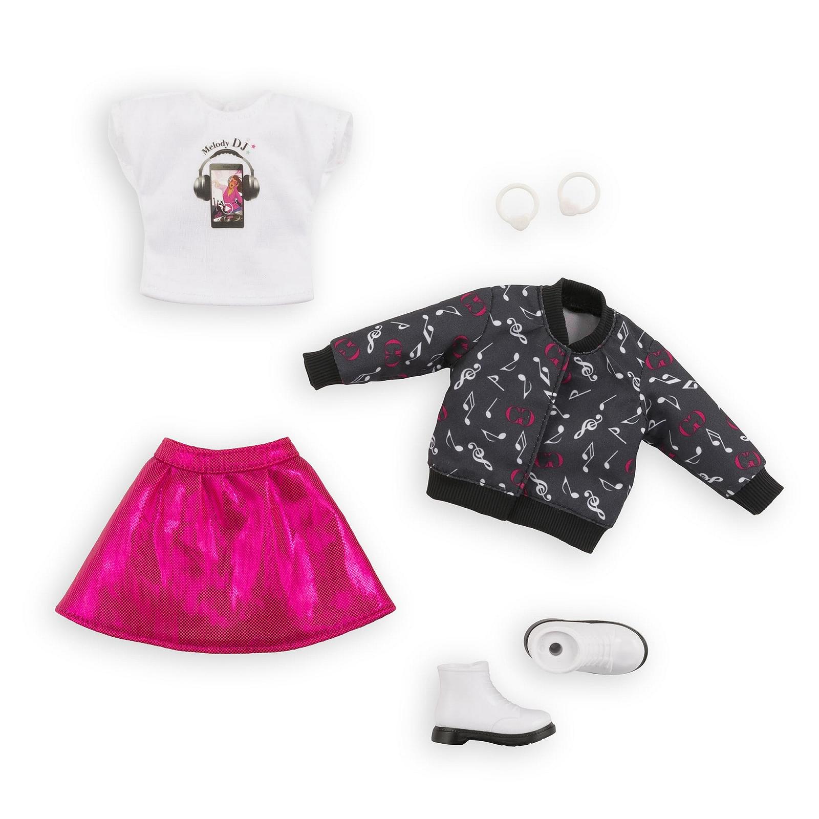 Кукла Corolle Girls Melody Music Studio Set с розовыми прядями в наряде рок-звезды с 4 аксессуарами ванильный аромат 28 см от 4 лет, фото №4