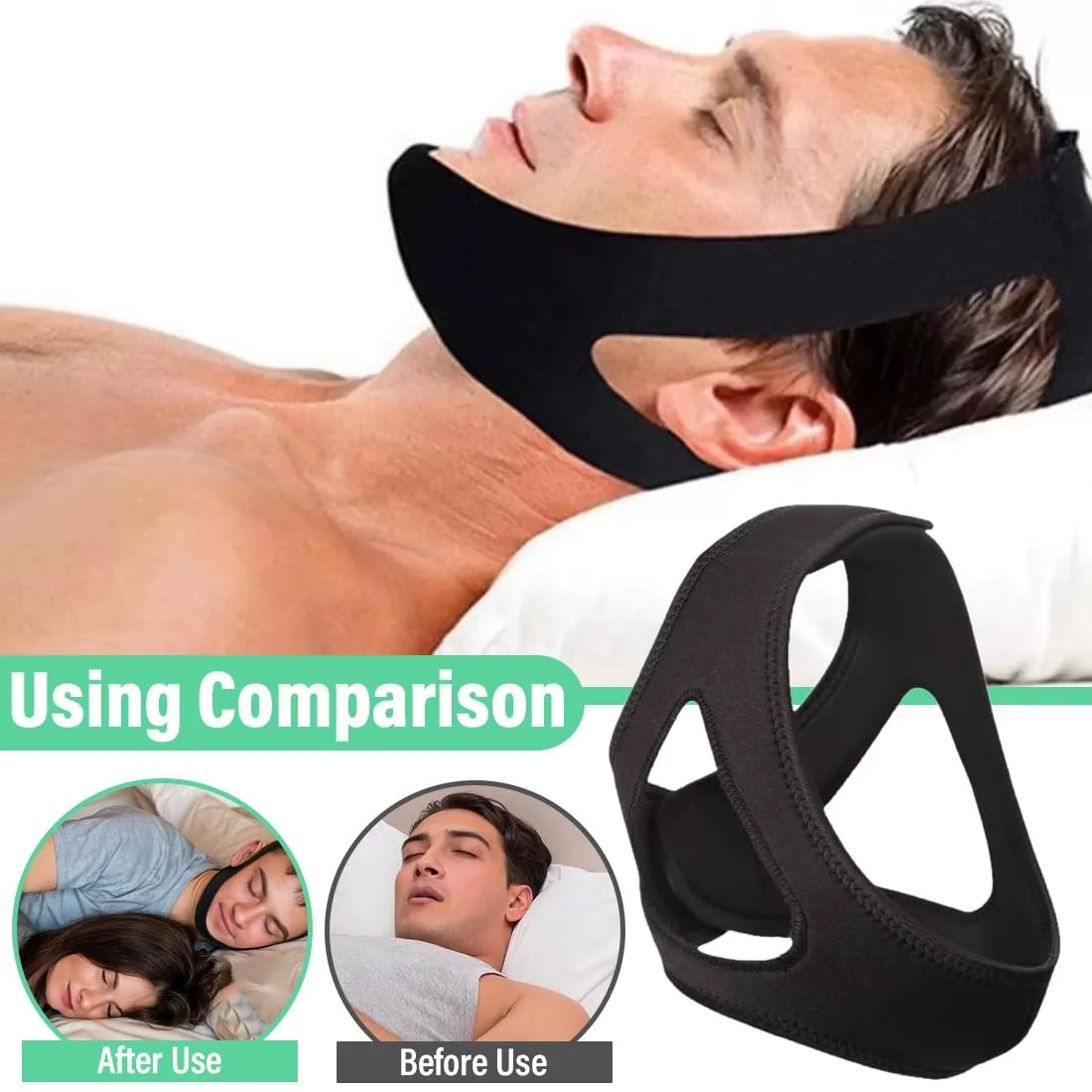 Ремінь для підборіддя проти хропіння, фото №3